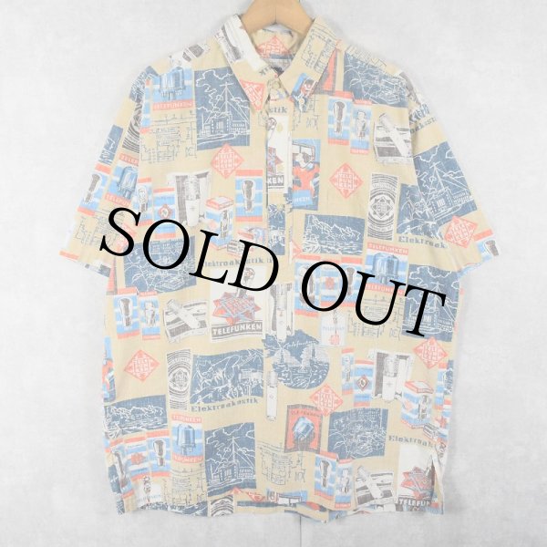90s Reyn Spooner エジプトコットン アロハシャツ ハワイ製 M f816bbf8ab6fa8a4433d950e1d7044