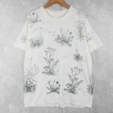 画像1: 90's rel-e-vant products 花柄 プリントTシャツ (1)
