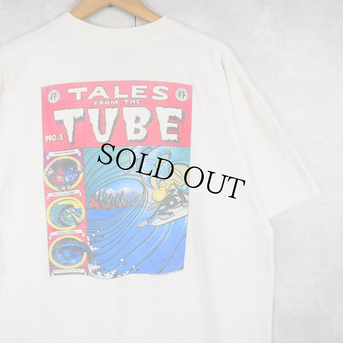 画像1: 90's RICK GRIFFIN グラフィックアートプリントTシャツ (1)