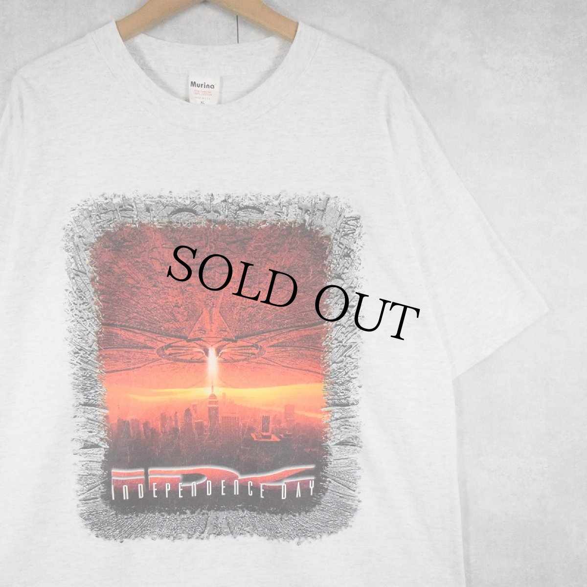 画像1: 90's INDEPENDENCE DAY USA製 SF映画プリントTシャツ XL (1)