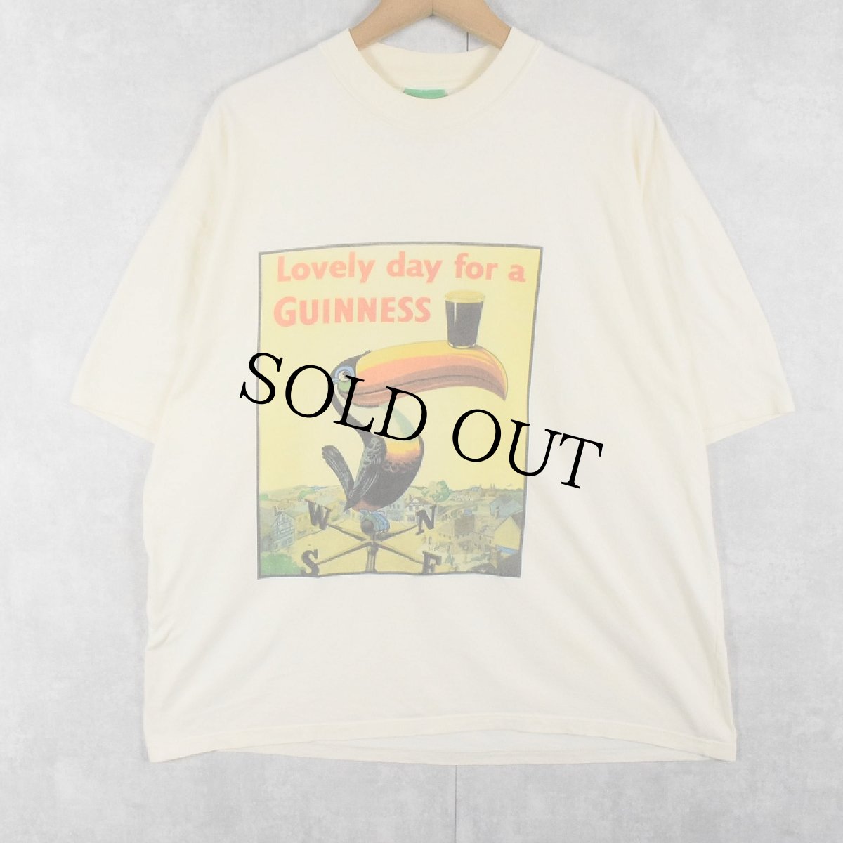 画像1: GUINNESS BEER  "Lovely day for a GUINNESS" ビールメーカー プリントTシャツ XL (1)