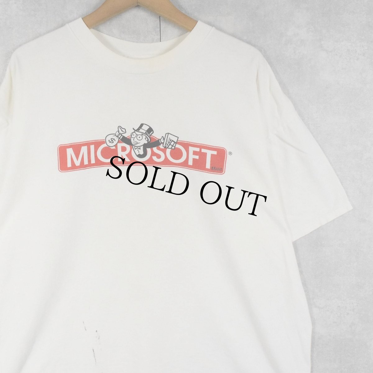 画像1: 90〜2000's "MICROSOFT" パロディプリントTシャツ XXL (1)