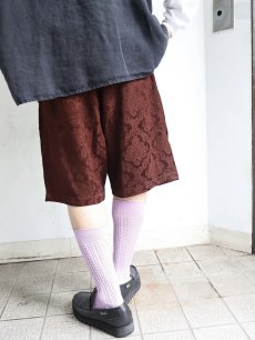 画像3: 2025SS ink "DAMASK WIDE SHORTS" BROWN 【FREE】 (3)