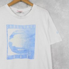 画像1: 90's NIKE 銀タグ UK製 "CHALLENGE COURT" プリントTシャツ M (1)