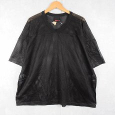 画像1: Wilson メッシュフットボールシャツ BLACK (1)