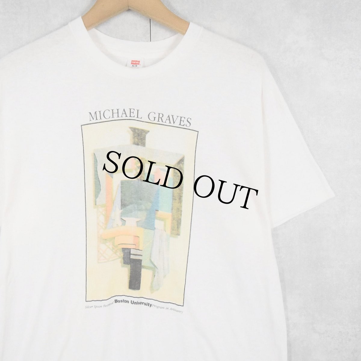 画像1: 70〜80's Michael Graves USA製 アートプリントTシャツ XL (1)