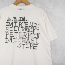 画像2: 80's R.E.M CANADA製 インサイドアウト バンドTシャツ XL (2)