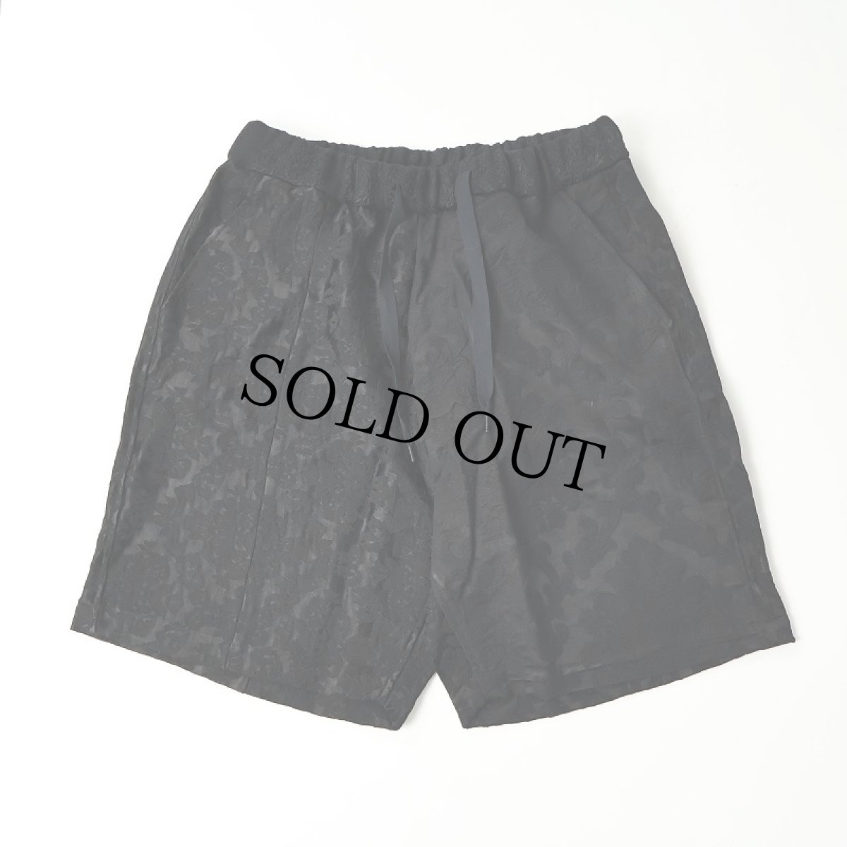 画像1: 2025SS ink "DAMASK WIDE SHORTS" BLACK 【FREE】 (1)