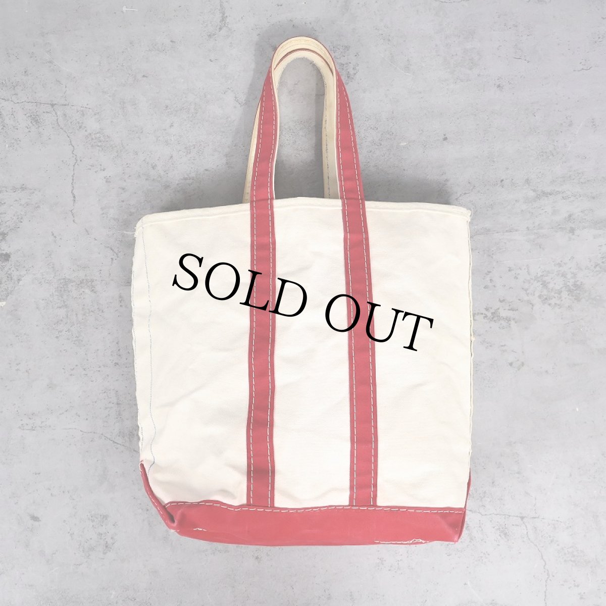 画像1: 70〜80's L.L.Bean "BOAT AND TOTE" 耳付き キャンバストートバッグ MEDIUM TALL (1)