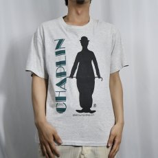 画像2: 90's Charlie Chaplin USA製 映画プリントTシャツ L (2)