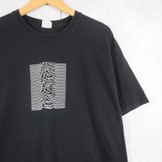 画像1: JOY DIVISION "Unknown Pleasures" ポストパンクバンドTシャツ BLACK XL (1)