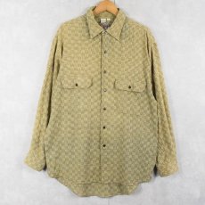画像1: THE TERRITORY AHEAD チェッカー柄 コットンシャツ XL (1)