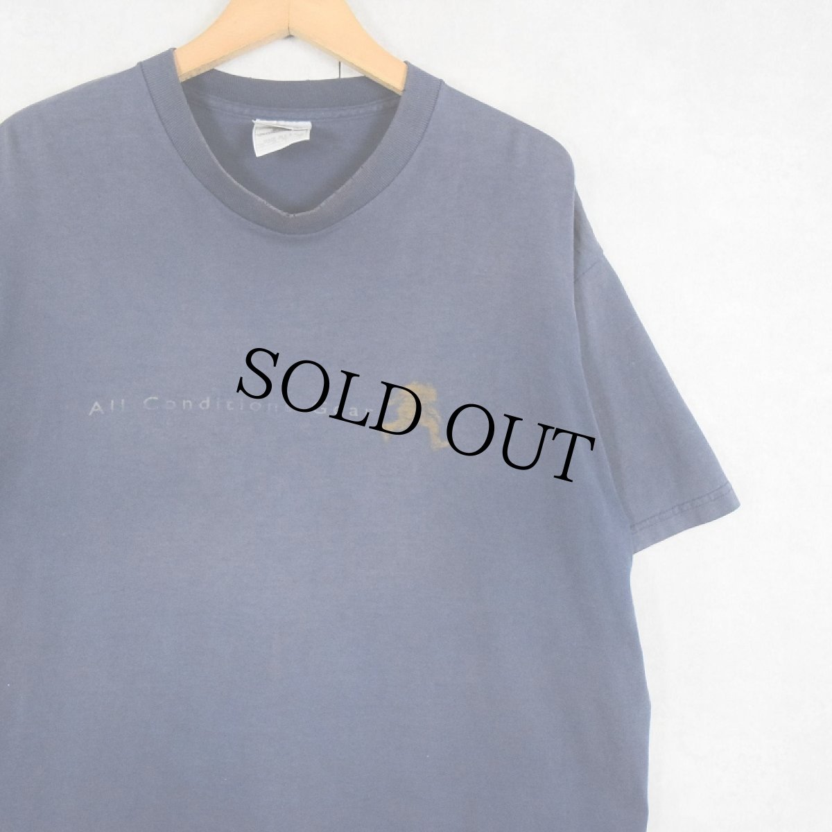 画像2: 90's NIKE ACG USA製 足跡 プリントTシャツ NAVY L (2)