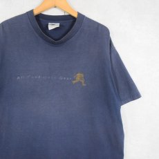 画像2: 90's NIKE ACG USA製 足跡 プリントTシャツ NAVY L (2)