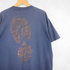 画像1: 90's NIKE ACG USA製 足跡 プリントTシャツ NAVY L (1)