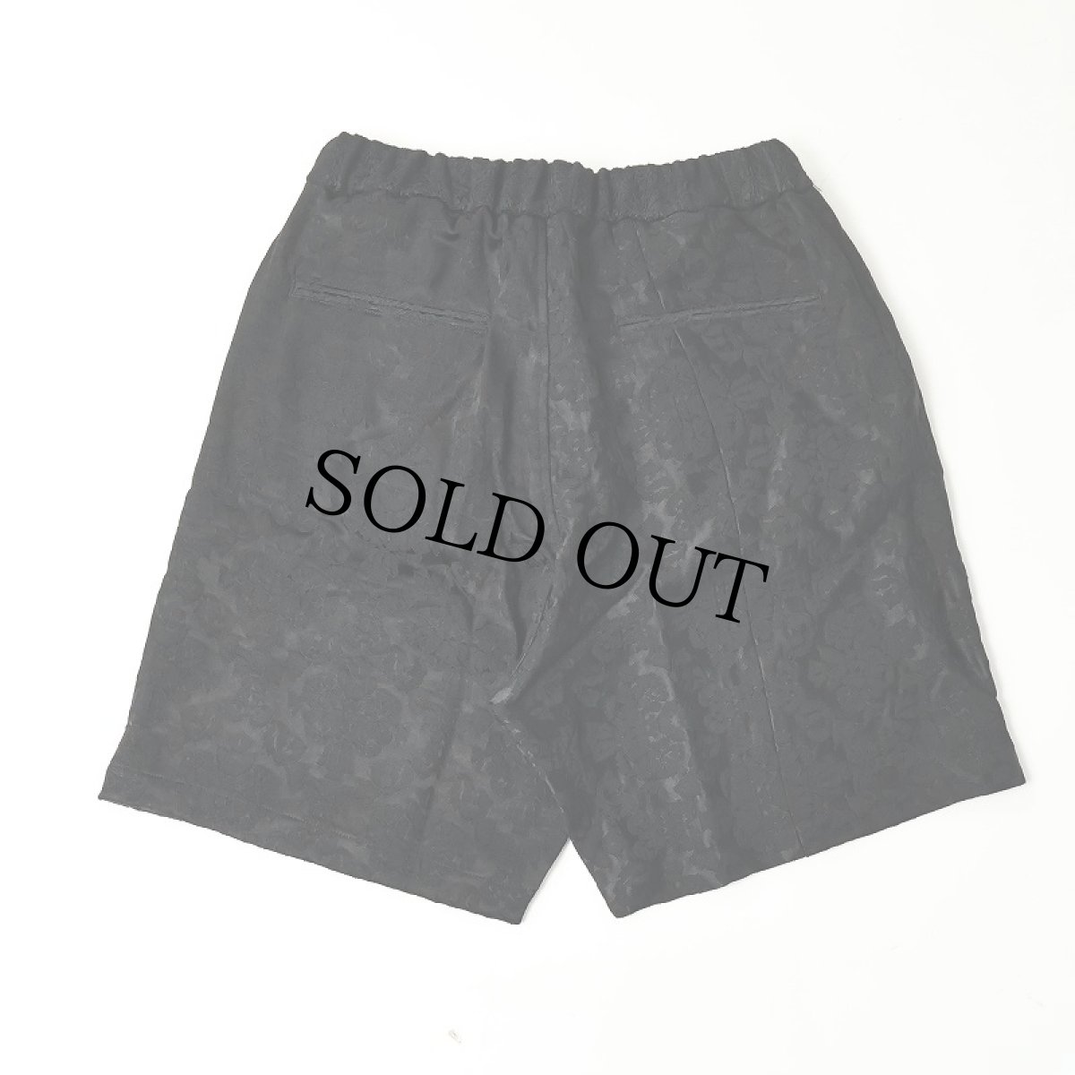 画像2: 2025SS ink "DAMASK WIDE SHORTS" BLACK 【FREE】 (2)