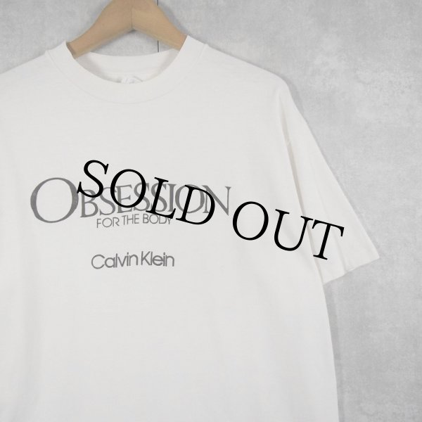 スペシャル 90sカルバンクラインOBSESSIONプロモTシャツUSA製XL白 90年代 90s アメリカ製 カルバンクライン オブセッション