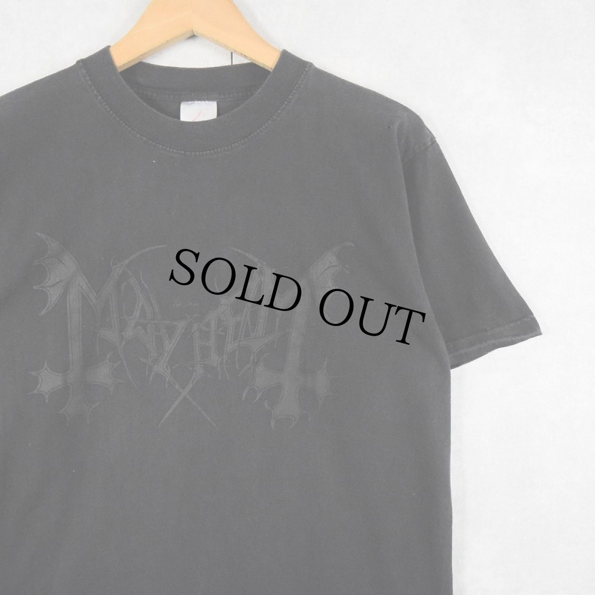 画像1: Mayhem ブラックメタルバンド  プリントTシャツ BLACK M (1)
