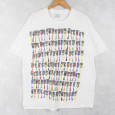 画像1: 90's ARMAN ET FLAMARION アートプリントTシャツ XXL (1)