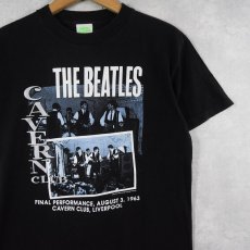 画像1: 2000's THE BEATLES "CAVERN CLUB" ロックバンドTシャツ BLACK S (1)