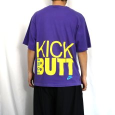 画像3: 90's NIKE 銀タグ USA製 "KICK SOME BUT" プリントTシャツ M (3)