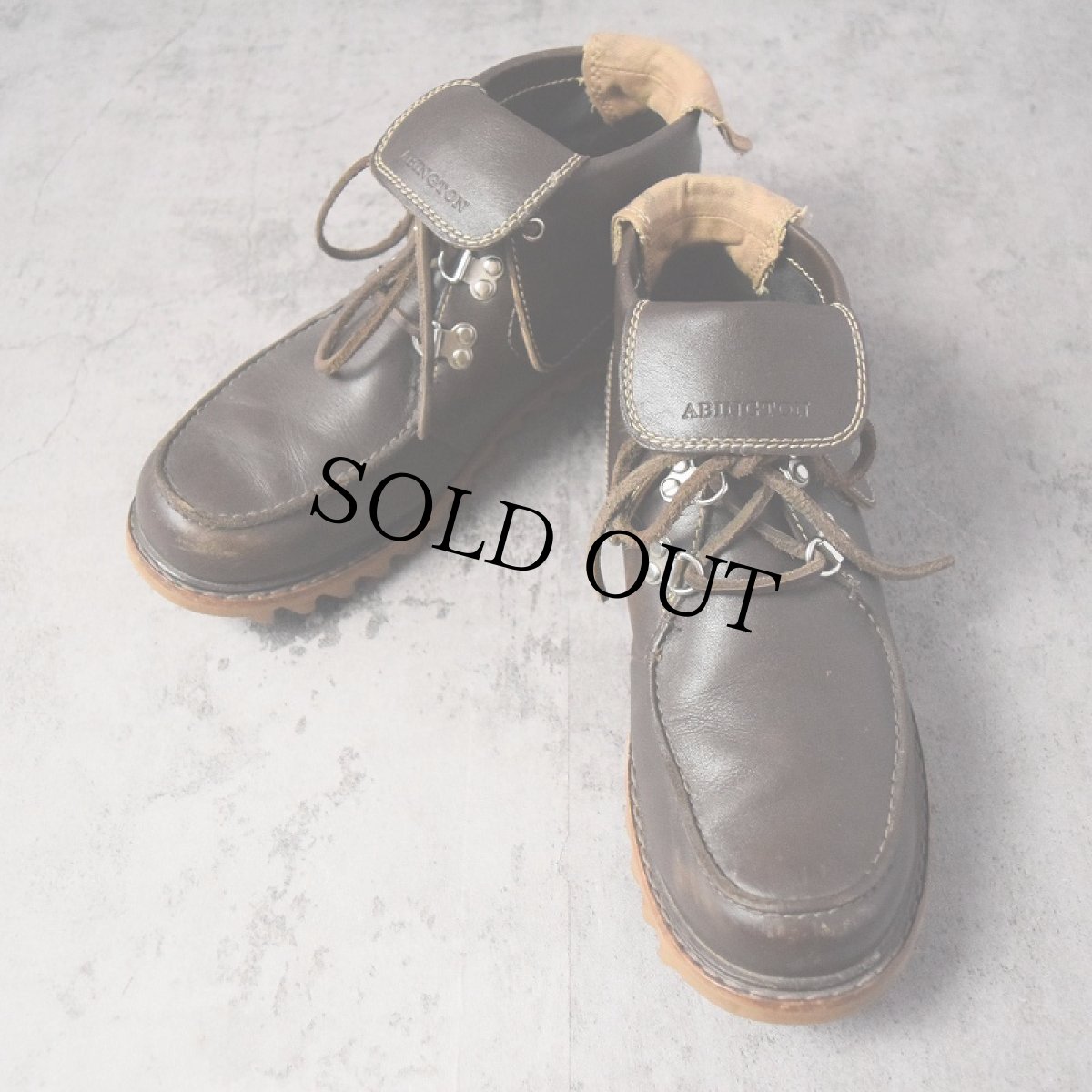 画像1: Timberland "ABINGTON" シャークソール レザーブーツ 27cm (1)