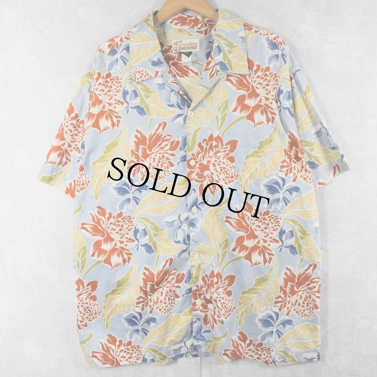 画像1: Patagonia Pataloha 花柄 アロハシャツ L (1)