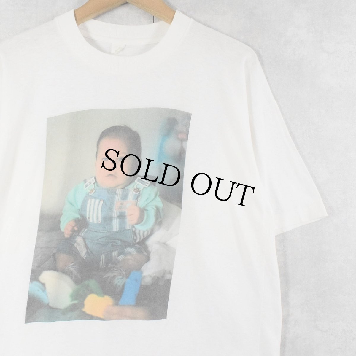 画像1: 赤ちゃん メモリアルフォトプリントTシャツ XL (1)