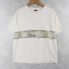 画像1: 90's Patagonia USA製 ハイビスカス柄 プリントTシャツ M (1)