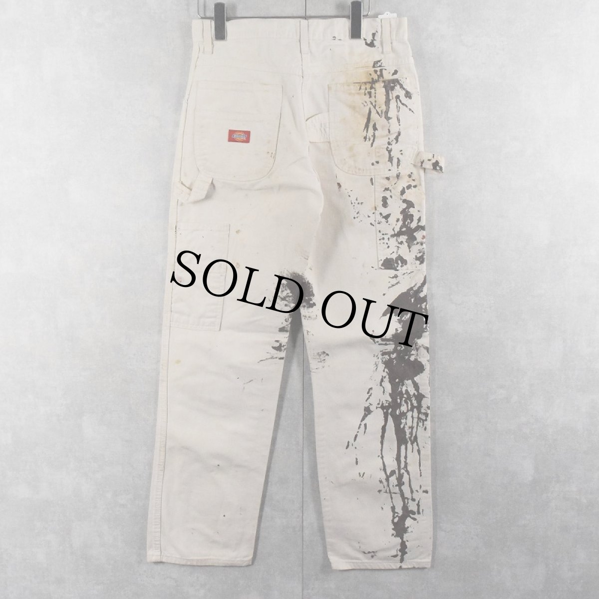 画像2: Dickies ペンキペイント ペインターパンツ W30 (2)