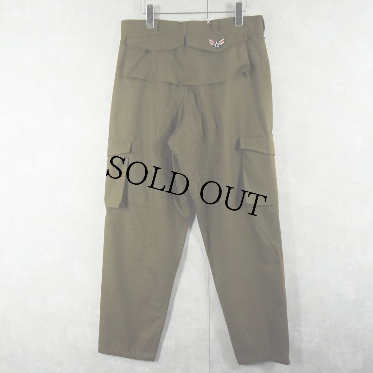 画像2: 80〜90's ITALIAN ARMY モンキーパンツ W33 (2)