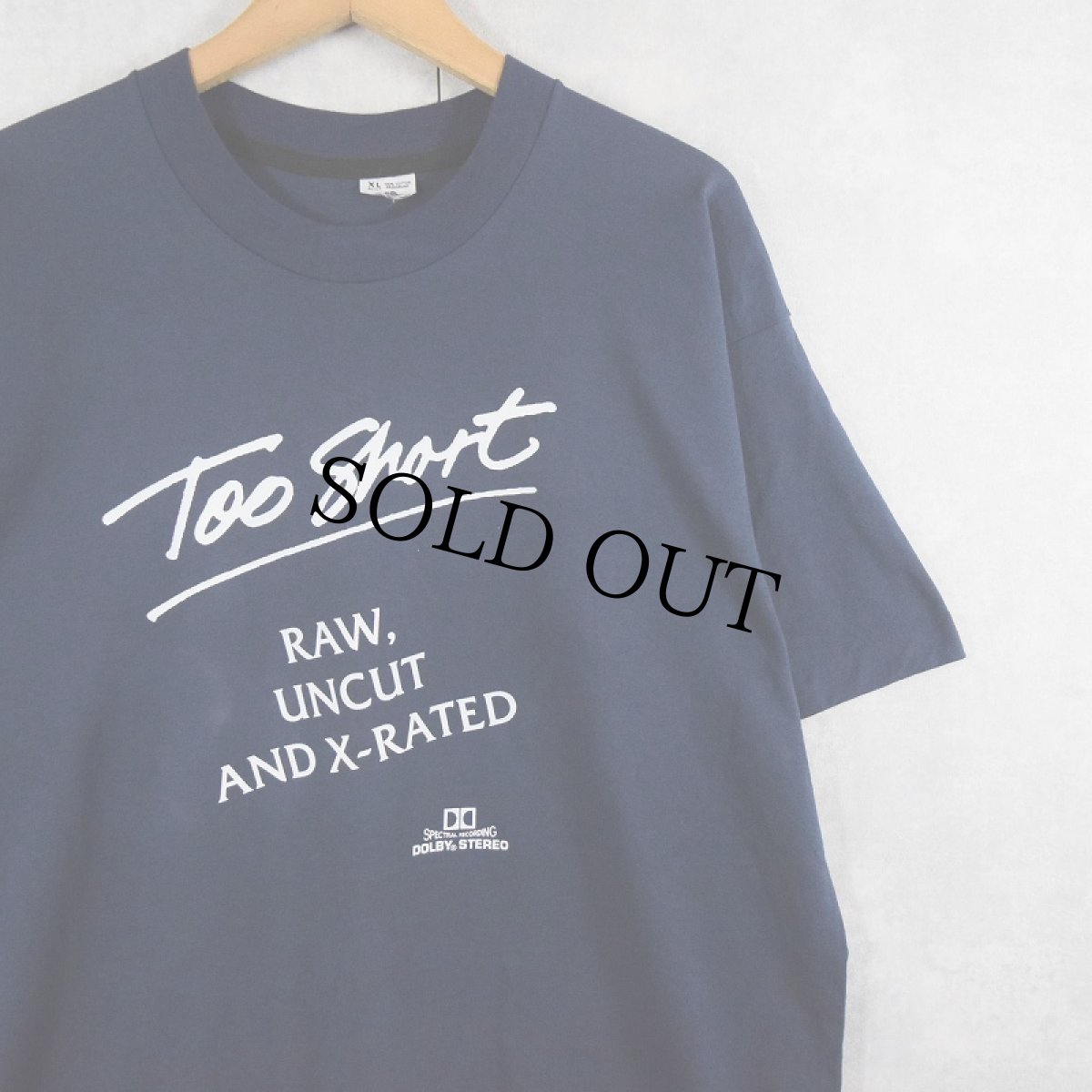 画像1: 90's Too Short "RAW, UNCUT, AND X-RATED" ヒップホップTシャツ NAVY XL (1)