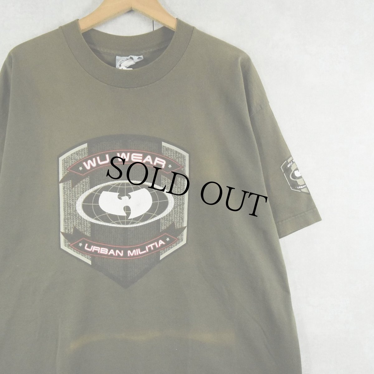 画像1: 90〜2000's WU WEAR USA製 "Wu-Tang Clan" ロゴプリント ヒップホップTシャツ XL (1)
