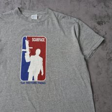 画像1: 90〜2000's SCARFACE "NBA" パロディプリントTシャツ L (1)