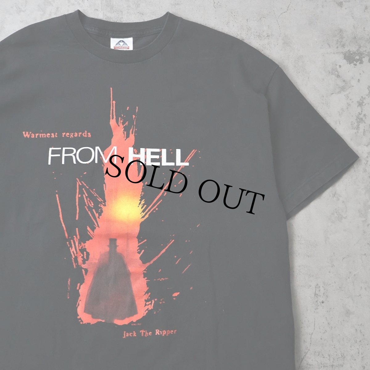 画像1: 2000's FROM HELL "Jack The Ripper" サスペンス映画プリントTシャツ BLACK XL (1)