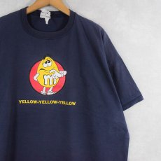画像1: 2000's m&m's チョコレートブランド キャラクタープリントTシャツ NAVY  (1)
