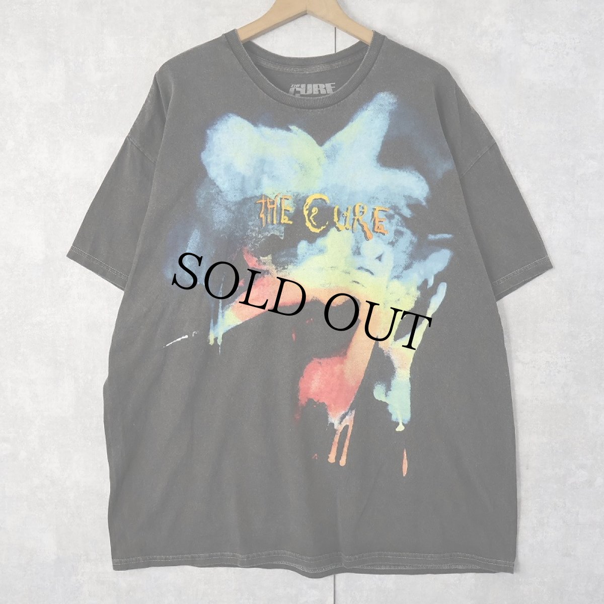 画像1: 2023 THE CURE "THE HEAD ON THE DOOR" ロックバンドプリントTシャツ BLACK (1)