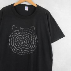 画像1: 90's RUSSELL ATHLETIC USA製 ”c'est la vie 95..." プリントTシャツ BLACK L (1)