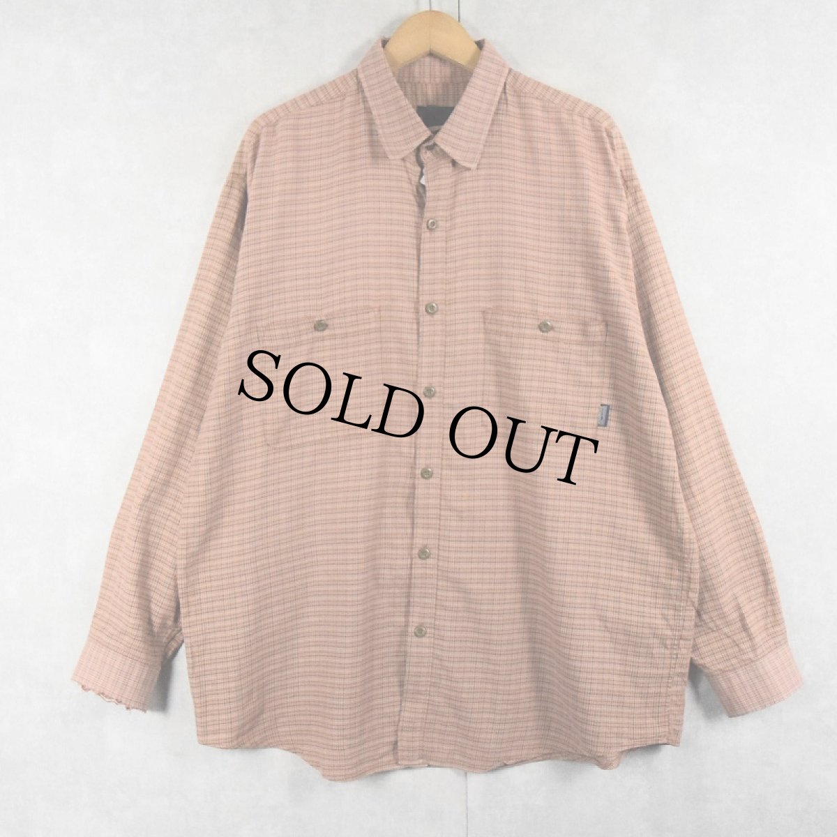 画像1: 2000's Patagonia "ORGANIC COTTON" チェック柄コットンシャツ L (1)