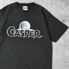 画像1: 90's CASPER キャラクタープリントTシャツ BLACK L (1)