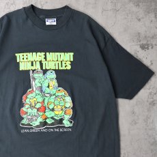 画像1: 80's Teenage Mutant Ninja Turtles USA製 キャラクタープリントTシャツ BLACK XL (1)
