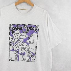 画像1: 90's tantra ”India speak" アートプリントTシャツ L (1)
