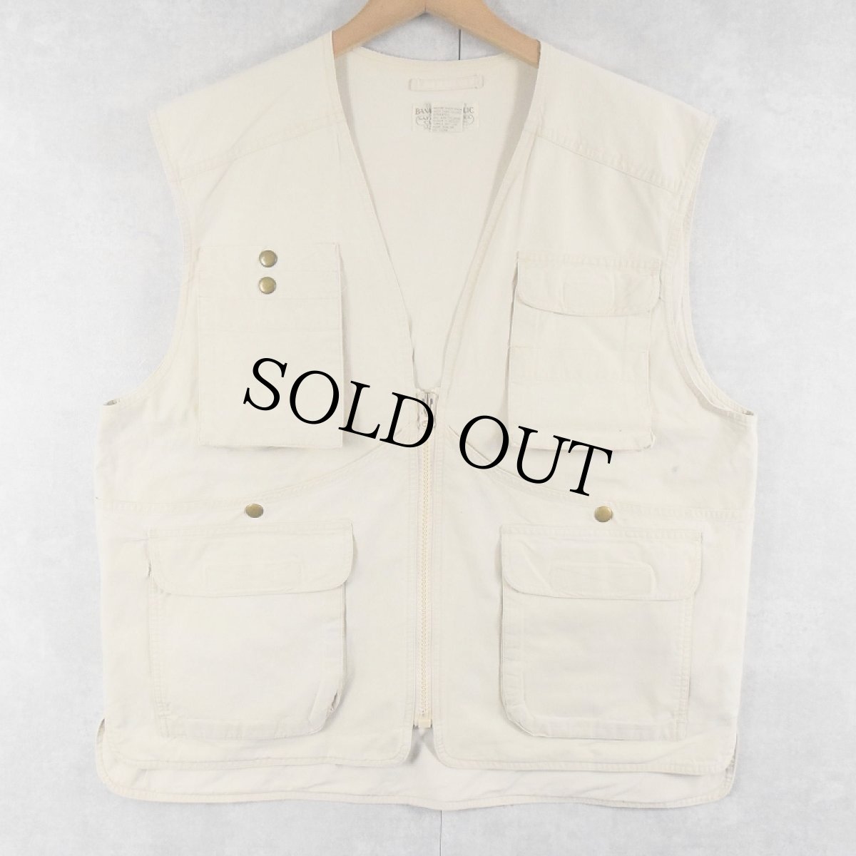 画像1: 90's BANANA REPUBLIC "SAFARI&TRAVEL" サファリベスト L (1)