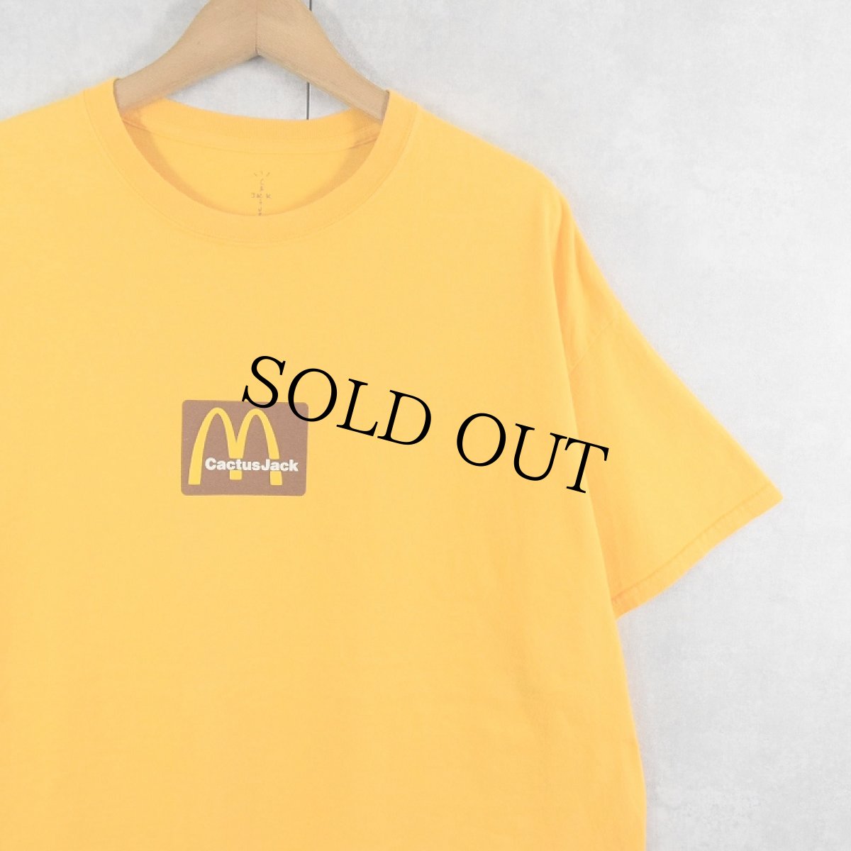 画像1: Cactus Jack×McDonald's ロゴプリント ヒップホップTシャツ L (1)