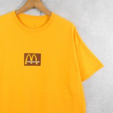 画像1: Cactus Jack×McDonald's ロゴプリント ヒップホップTシャツ L (1)