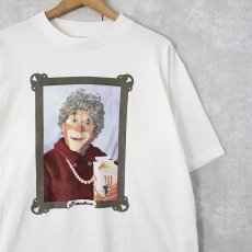 画像1: 90's USA製 "Grandma" ピエロ フォトプリントTシャツ L (1)