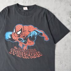 画像1: THE AMAZING SPIDER-MAN キャラクタープリントTシャツ BLACK L (1)