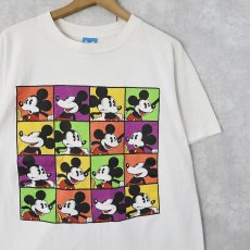 画像1: 80's DIsney USA製 "MICKEY MOUSE" キャラクタープリントTシャツ L (1)
