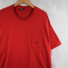 画像1: 90's POLO Ralph Lauren USA製 ロゴプリントポケットTシャツ XL (1)