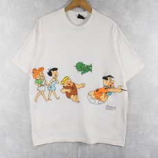 画像1: 90's The Flintstones USA製 キャラクター 巻きプリントTシャツ XL (1)